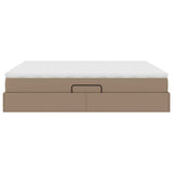 Letto con contenitore e materasso Cappuccino 160 x 200 cm