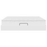 Letto con contenitore e materasso Bianco 200 x 200 cm