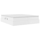 Letto con contenitore e materasso Bianco 180 x 200 cm