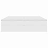 Letto con contenitore e materasso Bianco 180 x 200 cm