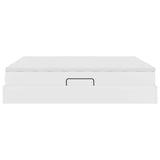 Letto con contenitore e materasso Bianco 180 x 200 cm