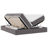 Letto con contenitore e materasso Grigio 180 x 200 cm