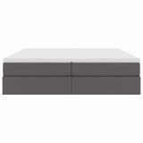 Letto con contenitore e materasso Grigio 180 x 200 cm