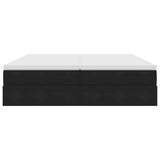Letto con contenitore e materasso Nero 180 x 200 cm Velluto