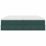 Letto con contenitore e materasso Verde Scuro 180 x 200 cm