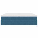 Letto con contenitore e materasso Blu Scuro 180 x 200 cm