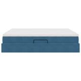 Letto con contenitore e materasso Blu Scuro 180 x 200 cm