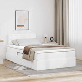 Letto con contenitore e materasso Bianco Puro 120 x 200 cm