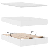 Letto con contenitore e materasso Bianco Puro 120 x 200 cm