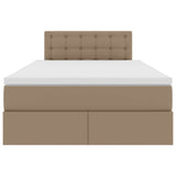 Letto con contenitore e materasso Cappuccino 120 x 200 cm