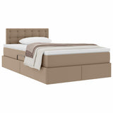 Letto con contenitore e materasso Cappuccino 120 x 200 cm