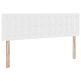 Letto con Contenitore Bianco Puro 140 x 200 cm Pelle Sintetica