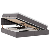 Letto con contenitore e materasso Grigio 160 x 200 cm