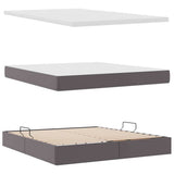 Letto con contenitore e materasso Grigio 160 x 200 cm