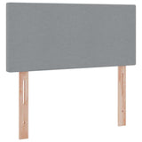 Letto con contenitore e materasso Grigio chiaro 90 x 200 cm