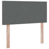 Letto con contenitore e materasso Grigio scuro 90 x 200 cm