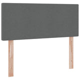 Letto con contenitore e materasso Grigio scuro 120 x 190 cm