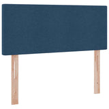 Letto con contenitore e materasso con testiera Blu 120 x 200 cm