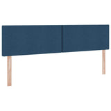 Letto con contenitore e materasso con testiera Blu 160 x 200 cm