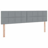 Letto con contenitore e materasso Grigio chiaro 180 x 200 cm