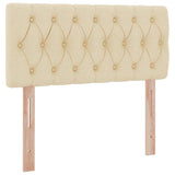Letto con contenitore e materasso Crema 90 x 190 cm