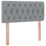Letto con contenitore e materasso Grigio chiaro 90 x 200 cm