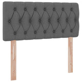 Letto con contenitore e materasso Grigio scuro 90 x 200 cm