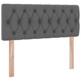 Letto con contenitore e materasso Grigio scuro 120 x 190 cm