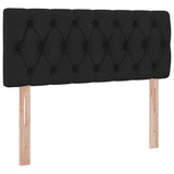 Letto con contenitore e materasso Nero 120 x 190 cm