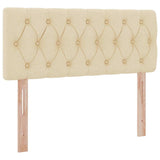 Letto con contenitore e materasso Crema 120 x 200 cm