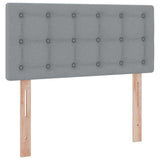 Letto con contenitore e materasso Grigio chiaro 90 x 200 cm