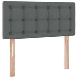 Letto con contenitore e materasso Grigio scuro 90 x 200 cm