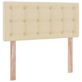 Letto con contenitore e materasso Crema 100 x 200 cm