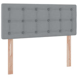 Letto con contenitore e materasso Grigio chiaro 120 x 190 cm