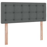 Letto con contenitore e materasso Grigio scuro 120 x 190 cm