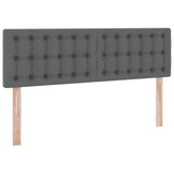 Letto con contenitore e materasso Grigio scuro 140 x 200 cm