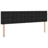 Letto con contenitore e materasso Nero 180 x 200 cm