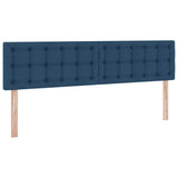 Letto con contenitore e materasso con testiera Blu 180 x 200 cm