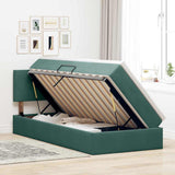 Letto con Contenitore Verde Scuro 90 x 200 cm Velluto