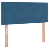 Letto con Contenitore con materasso Blu 120 x 190 cm Velluto