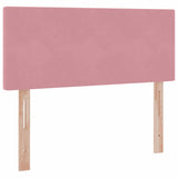 Letto con Contenitore con materasso Rosa 120 x 190 cm Velluto