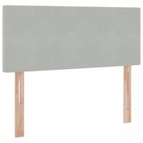 Letto con Contenitore Grigio chiaro 120 x 200 cm Velluto