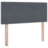 Letto con Contenitore Grigio scuro 120 x 200 cm Velluto