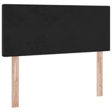 Letto con Contenitore con materasso Nero 120 x 200 cm Velluto