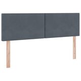 Letto con Contenitore Grigio scuro 140 x 200 cm Velluto