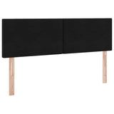 Letto con Contenitore con materasso Nero 140 x 200 cm Velluto