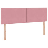 Letto con Contenitore con materasso Rosa 140 x 200 cm Velluto