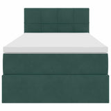 Letto con Contenitore Verde Scuro 90 x 200 cm Velluto