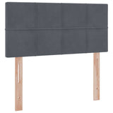 Letto con Contenitore Grigio scuro 100 x 200 cm Velluto