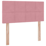 Letto con Contenitore con materasso Rosa 100 x 200 cm Velluto